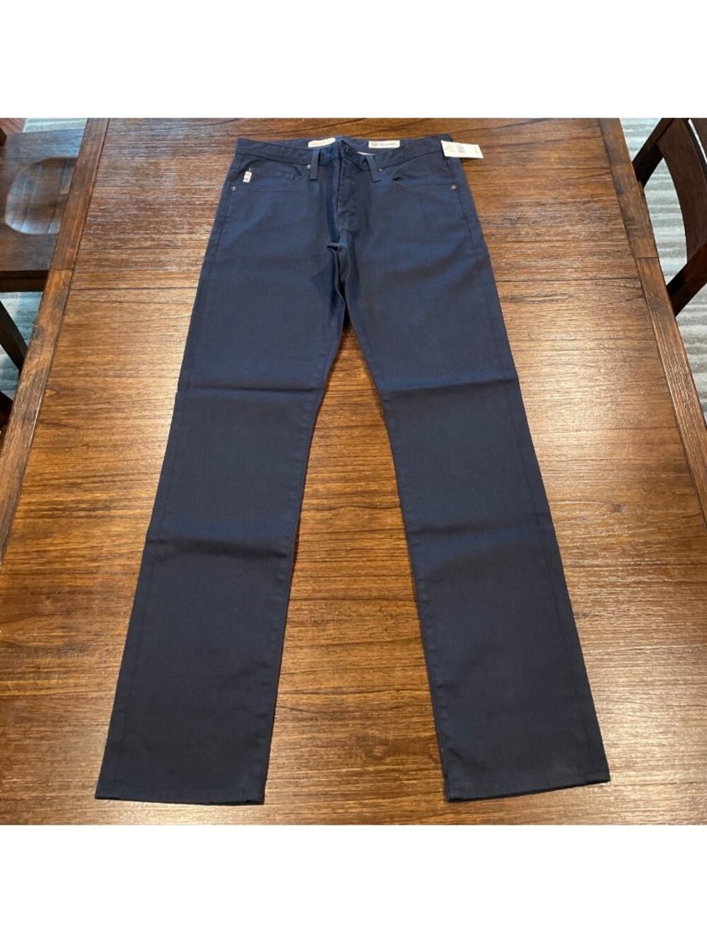 AG Travis Mathew Graduate Jean Mens 32x33 Navy Denim Stretch Minimalist 35x33